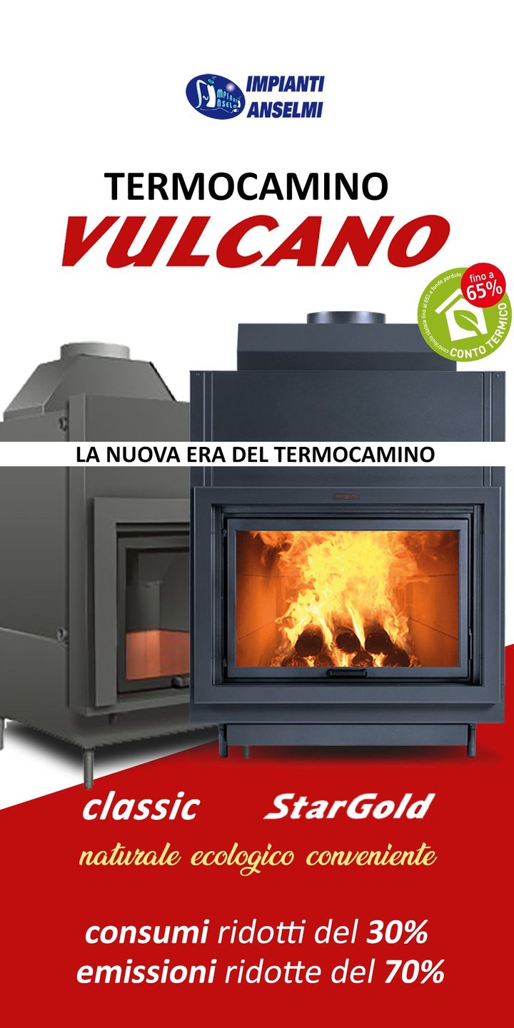 🔥 È ARRIVATA LA NUOVA ERA DEL #TERMOCAMINO 👉 Vulcano